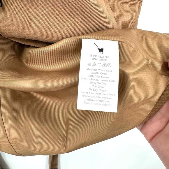 Everlane Tencel Sleeveless Blazer, Toasted Coconut, Size 00 - Picture 7 of 8